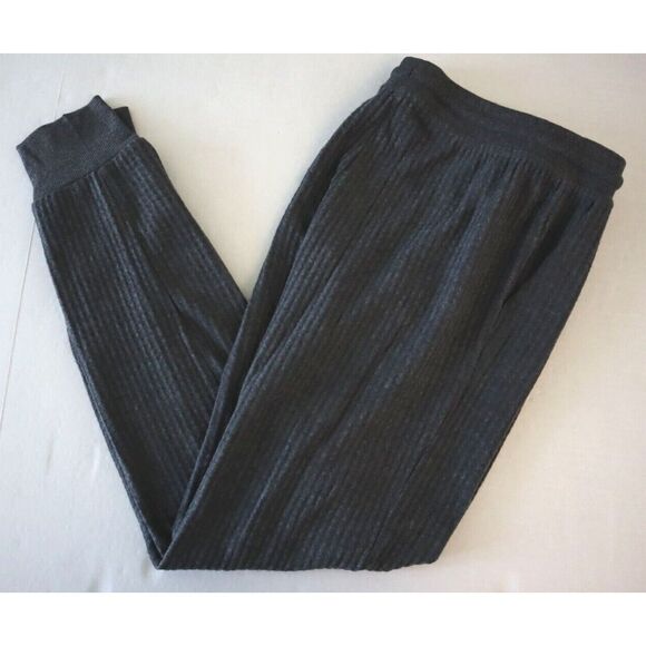 Alfani Women Sz XS Charcoal Gray 2-pc Thermal Waffle-Knit Henley Pajama Set - Picture 15 of 16